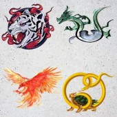 Bộ tứ sinh vật thần thoại bảo hộ bốn phương xứ Phù Tang